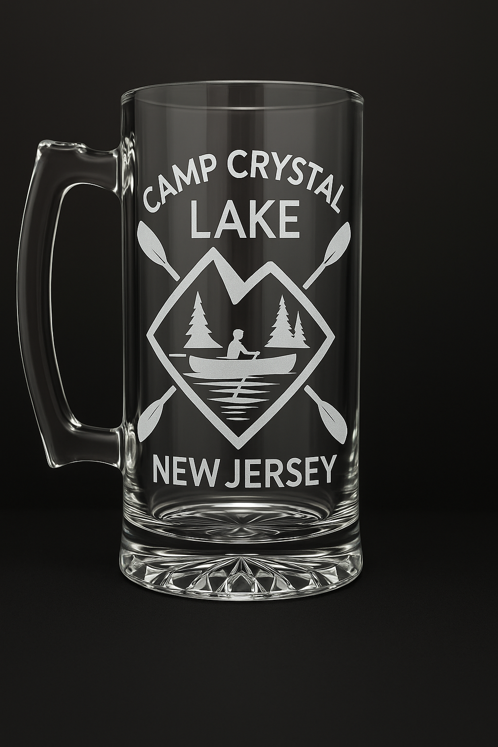Camp Crystal Lake T2T Exclusive Glass Etched Mug