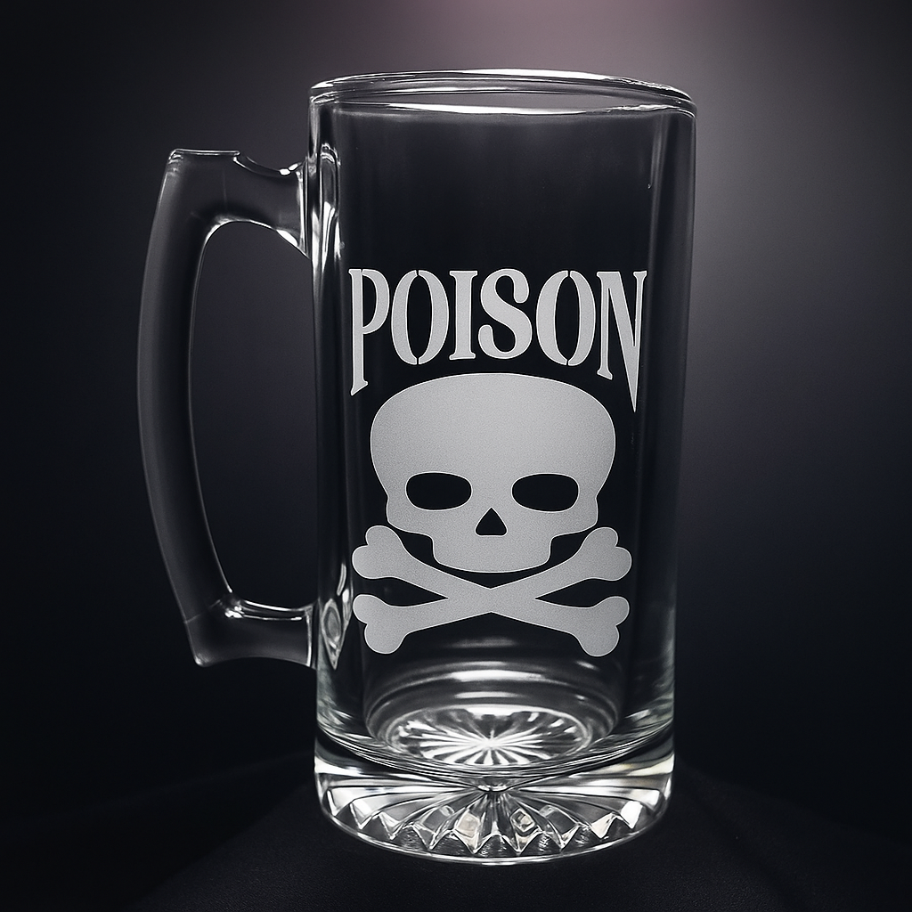 Poison T2T Glass Etched Mug
