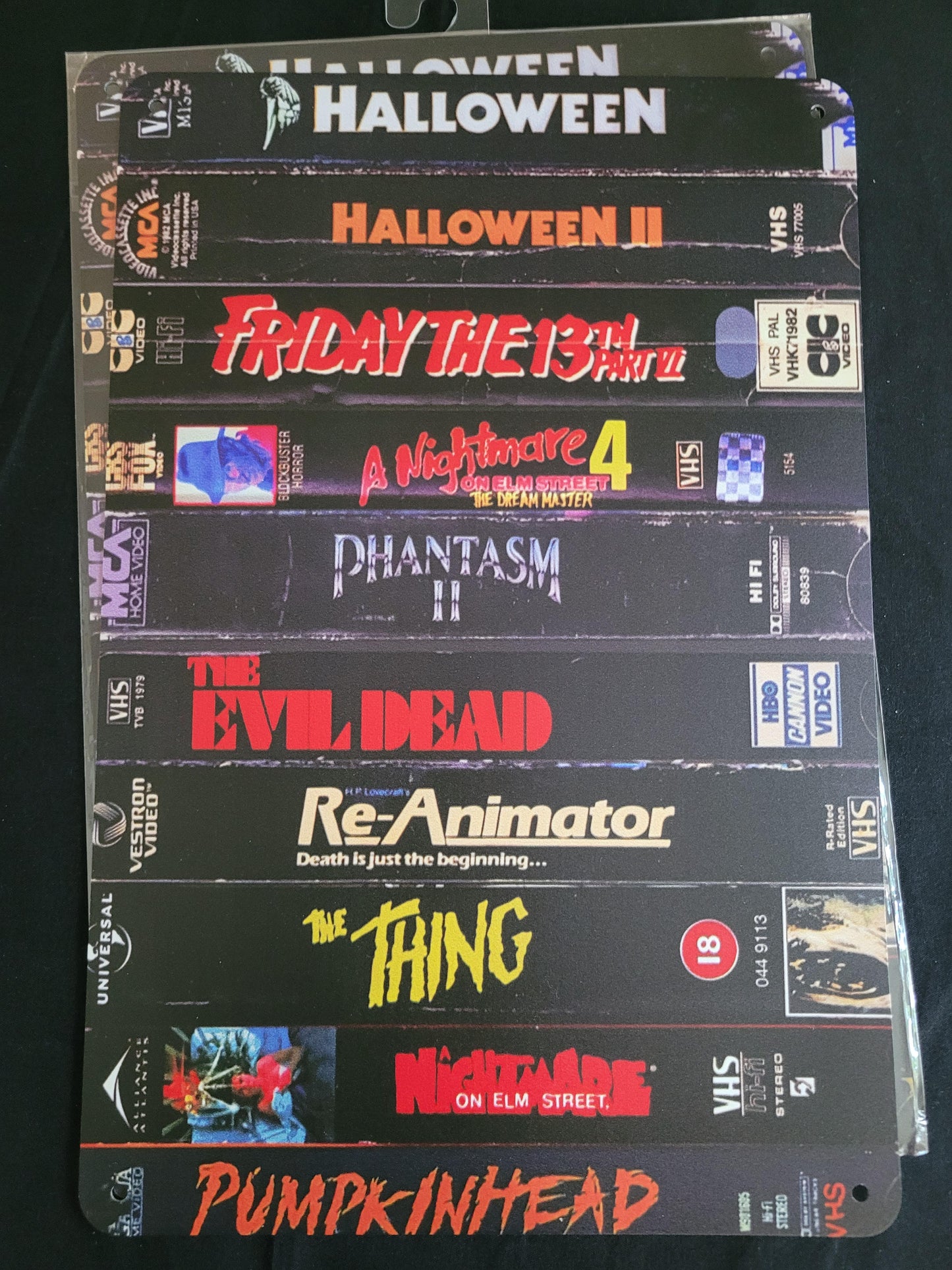 VHS Metal Sign