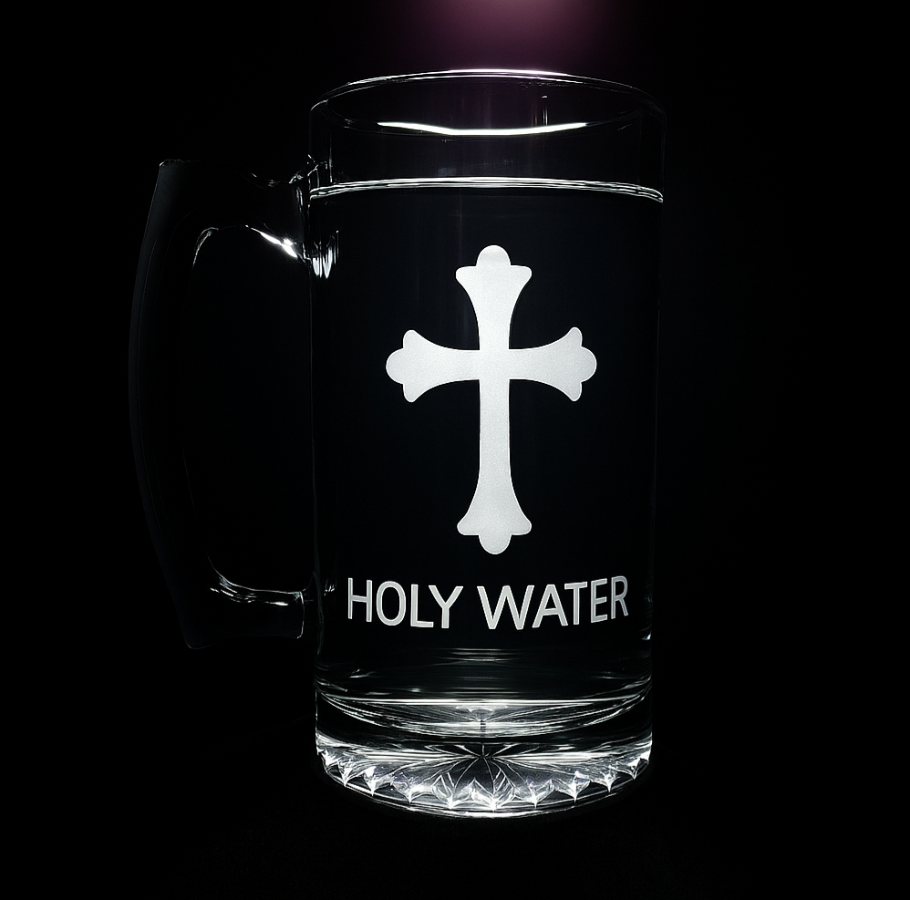 Holy Water T2T Exclusive Glass Etched Mug