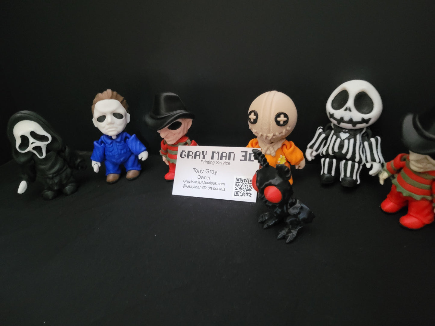 Gray Man 3D Horror Magnets