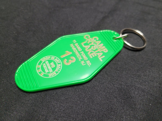 Camp Crystal Lake Cabin Keychain