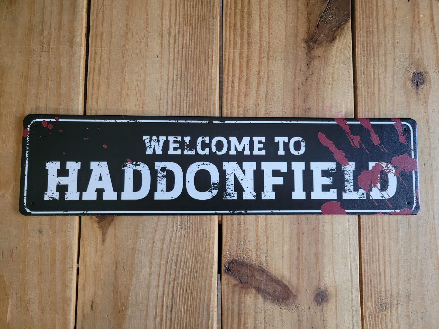 Haddonfield Metal Street Sign