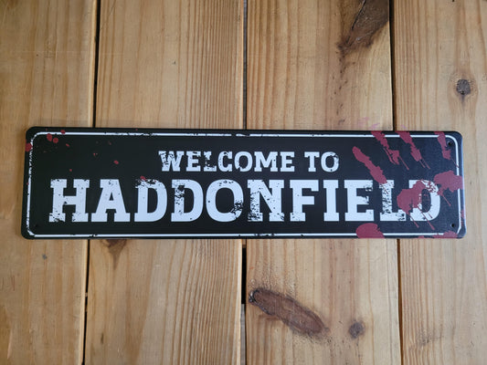 Haddonfield Metal Street Sign